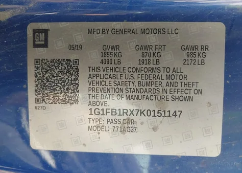 1G1FB1RX7K0151147